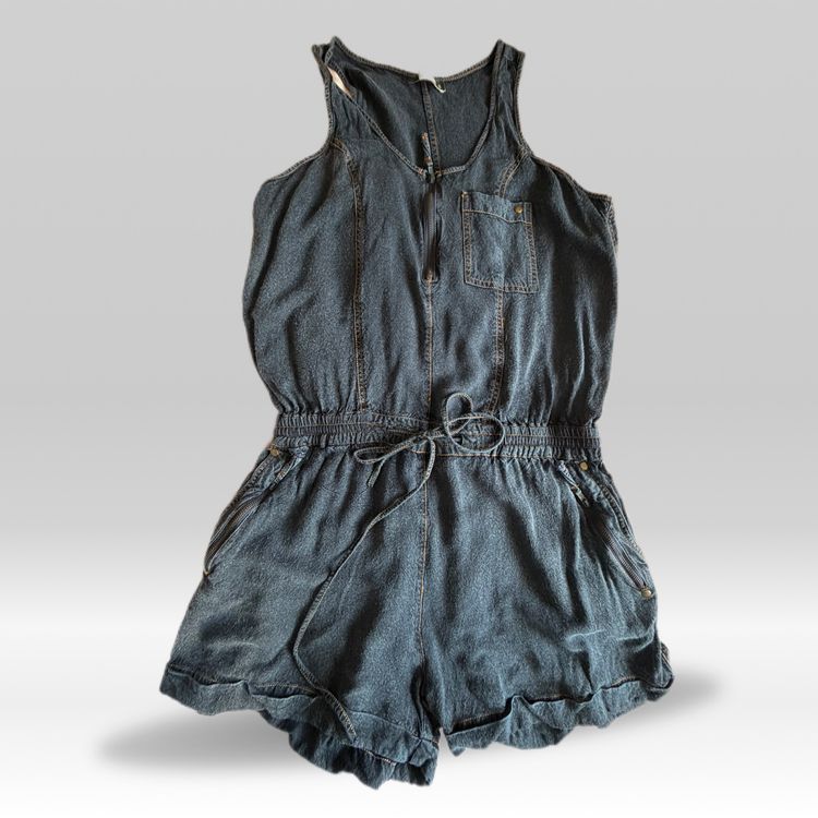 Denim Sleeveless Romper